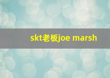 skt老板joe marsh